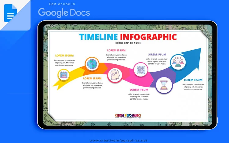 Colorful Timeline Infographic Template