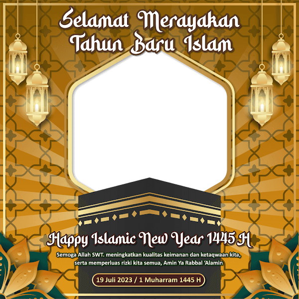 Link Twibbonize Tahun Baru Islam Hijriyah 1 Muharam 1446 - 7 Juli 2024 id: muharram1445h-10