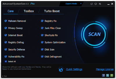 scan your computer from all error and maintenance and for performance