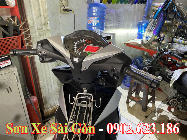 Mẫu Sơn xe máy Honda Winner 150 màu bạc nhám cực đẹp