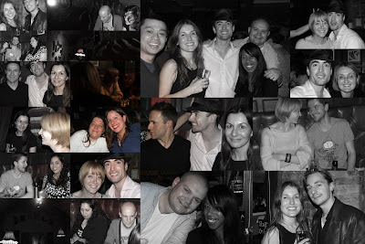 A collage of the lovely people at my goodbye drinks