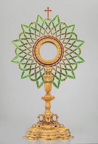 Enameled Monstrance in the Mudejar Style by Granda