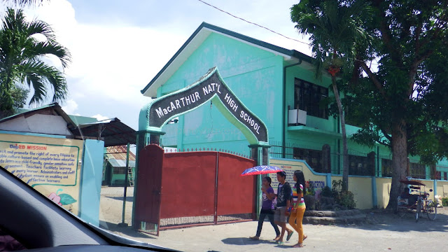 entrance gate of MacArthur National High School, MacArthur Leyte