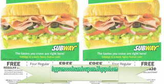 Free Printable Subway Coupons