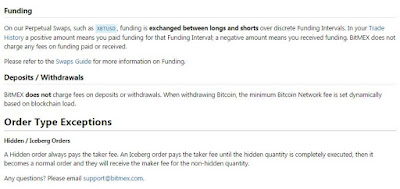 BitMEX Funding Trading & Withdrawal Fees