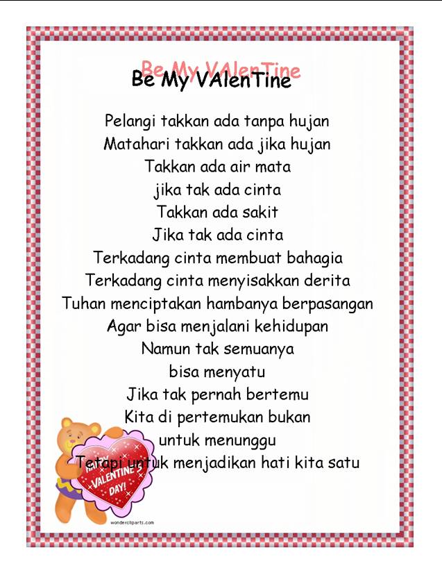 Kartu Ucapan Valentine Bahasa Indonesia  Spesialis Galau 