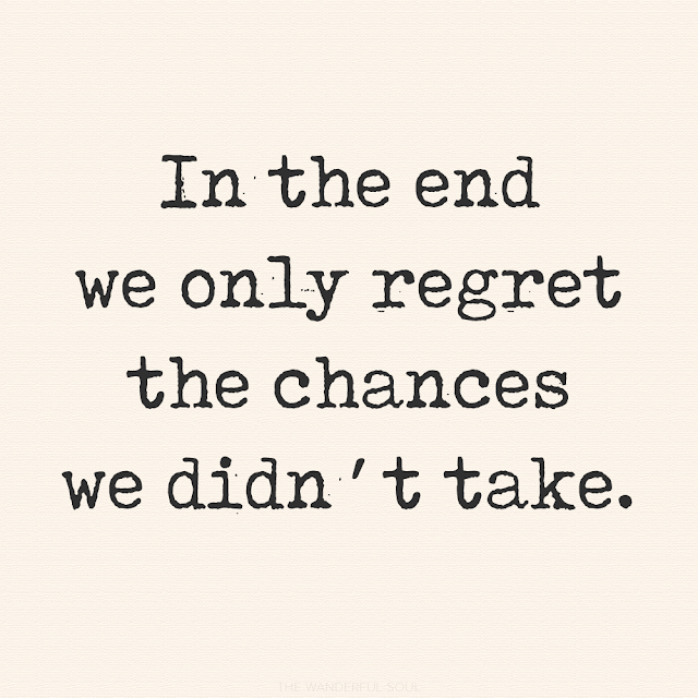 Travel Quotes. In the end we only regret the chances we didn't take - Lewis Carroll | The Wanderful Soul Blog