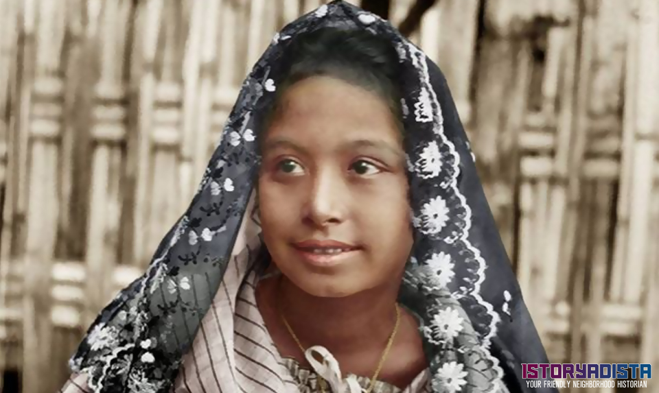 A girl in a Cebu church (c1900s)