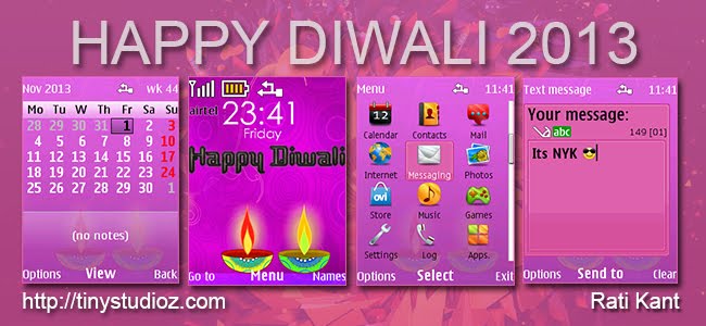 Happy Diwali theme for Nokia S40 128×160,Nokia S40 240×320,Nokia S40 320×240 devices