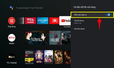 Cách tắt chế độ demo trên tivi TCL