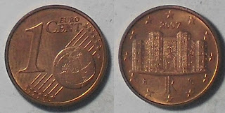 italy euro 1 cent 2007