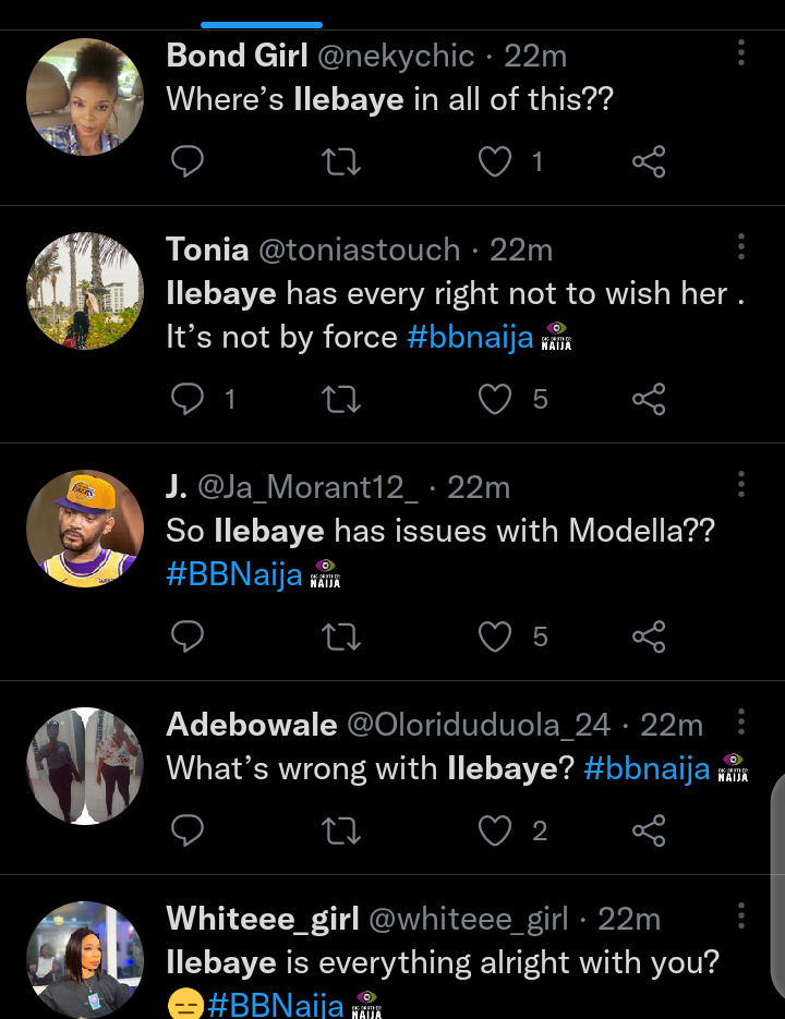 BBNaija: Fans react as Ilebaye refuses to wish Modella a happy birthday