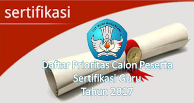 DOWNLOAD Daftar Prioritas Calon Peserta Sertifikasi Guru Tahun 2017