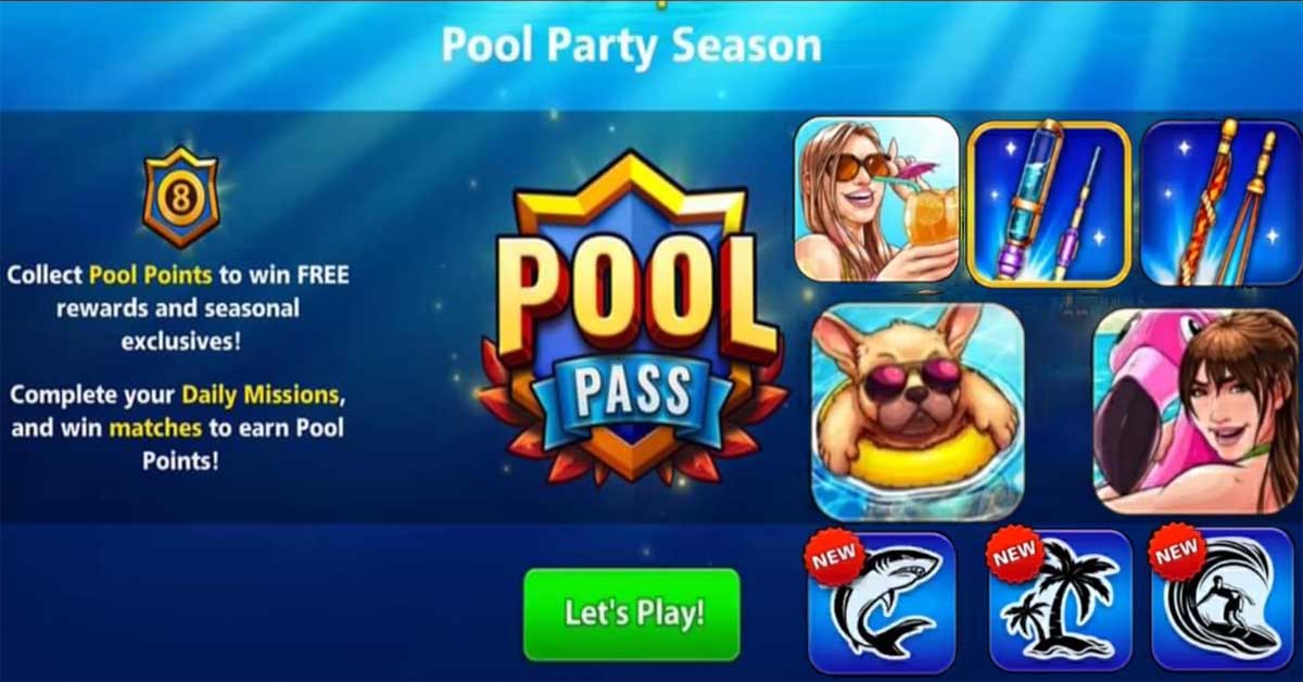 Pool Party Season Pool Pass 8 Ball Pool Free