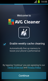 Screenshots AVG Memory & Cache Cleaner for Android tablet, phone.