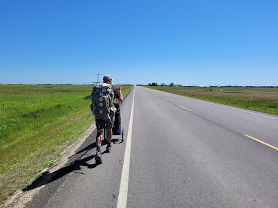 Trans Canada Trail highway hiking Alberta.