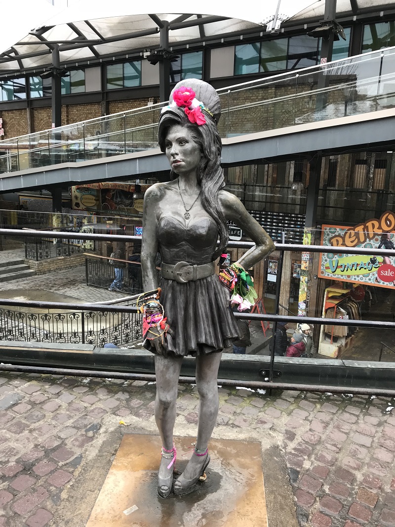 Amy Winehouse statue at Camden Market