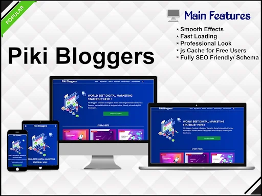 Piki Bloggers Blogger Template