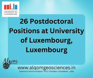 26 Postdoctoral Positions at University of Luxembourg, Luxembourg