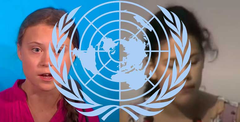 Greta Thunberg, Severn Cullis-Suzuki y ONU