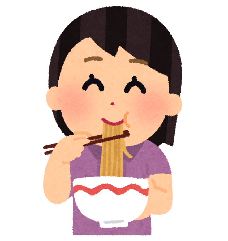 ラーメンを食べる女の子のイラスト かわいいフリー素材集 いらすとや