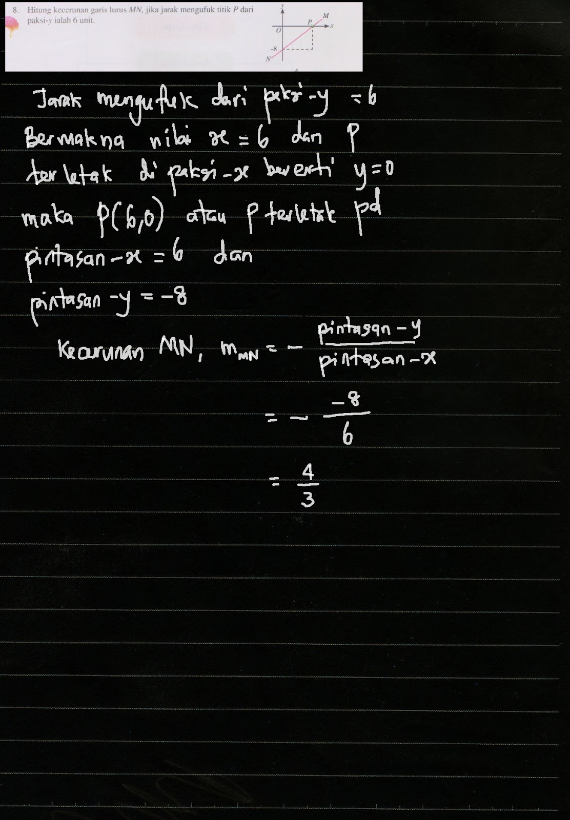 Cikgu Azman - Bukit Jalil: F2 Math Bab 10 Kecerunan Garis 