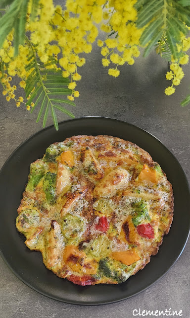 Omelette légumes pommes terre