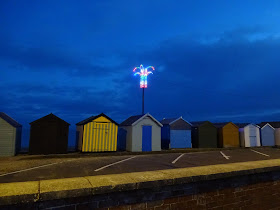Christmas decoration on the seafront in Felixstowe