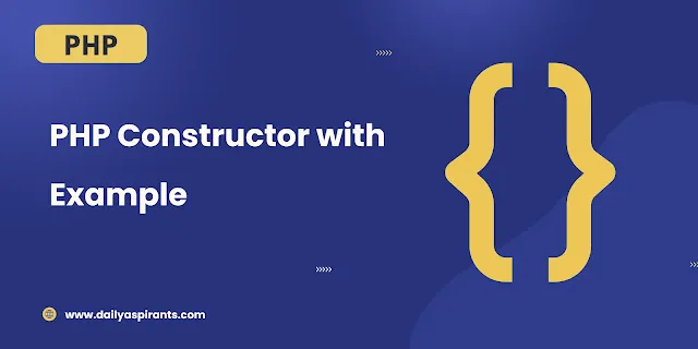PHP constructor with example