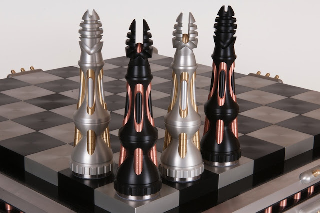 Machine Metal Chess Set