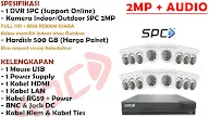 PAKET KOMPLIT CCTV SPC 2MP + AUDIO (BISA REKAM SUARA)