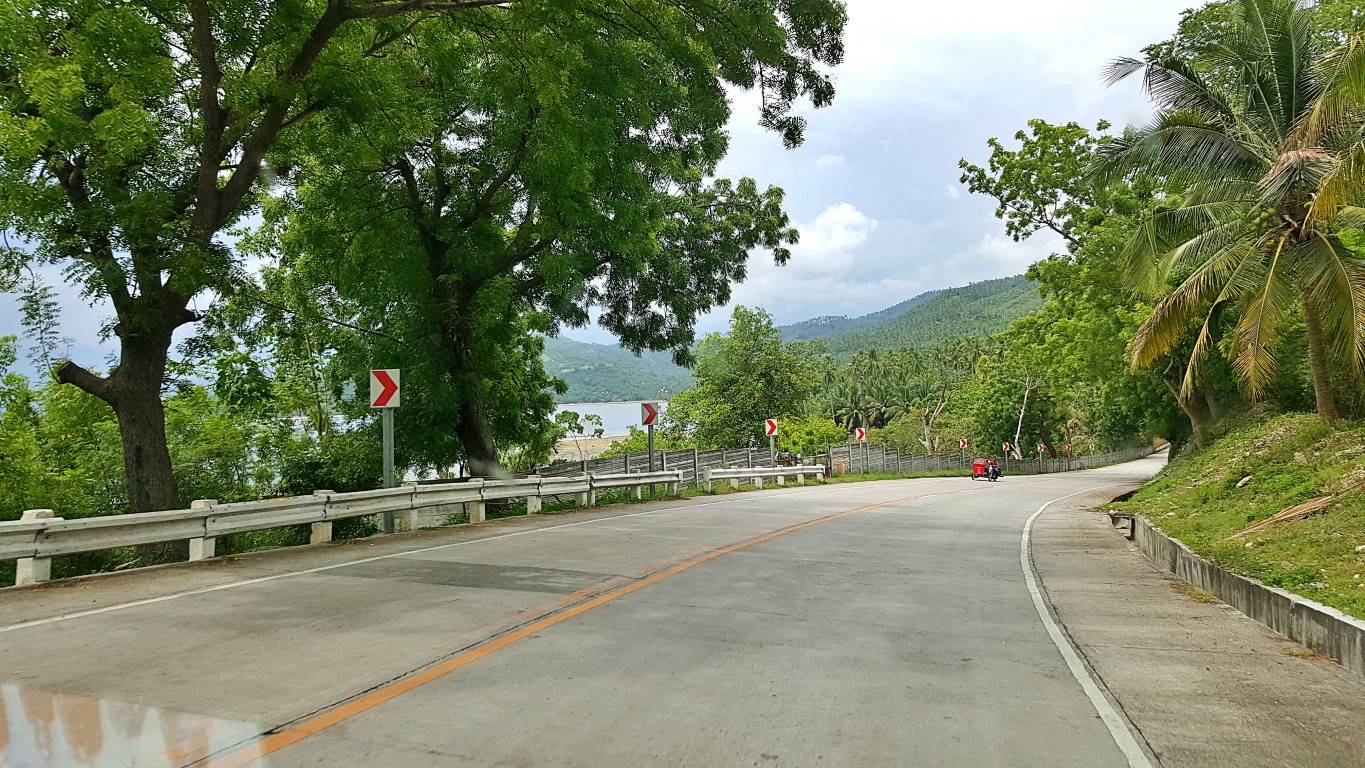 scenic nicely paved road from Glan to General Santos