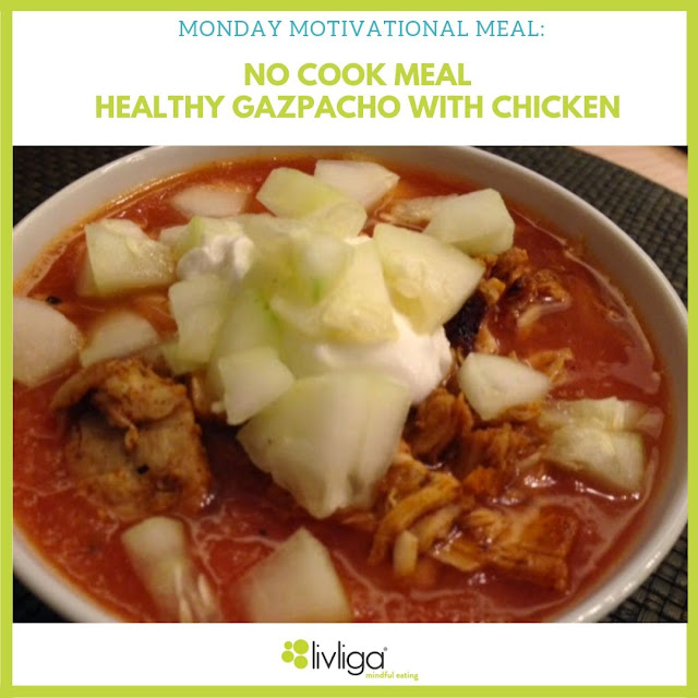 Healthy Gazpacho with Chicken