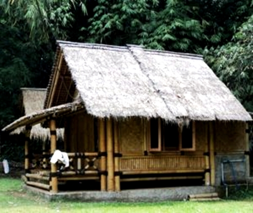 Contoh Desain  Rumah  Dengan Menggunakan Bambu  rumahku