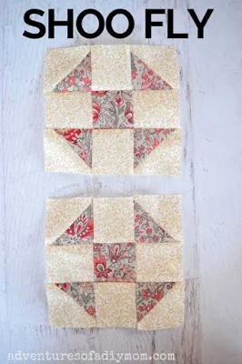 two shoo fly quilt blocks