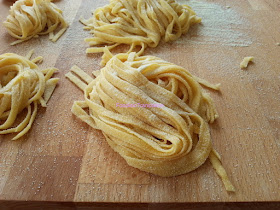 Tagliatelle di semola - Handmade durum wheat tagliatelle