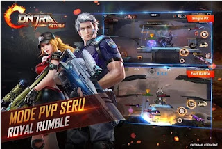 Selamat berjumpa kembali para gamers yang bahagia dalam sebuah pertarungan PvP kini ini Garena Contra Return 1.6.49 Apk+Data  Version English (4.0 Ice Cream ) Terbaru