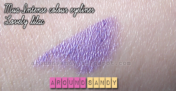 MUA - Intense Colour Eyeliners lovely lilac review swatches opinión