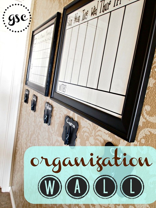 organization wall from GingerSnapCrafts.com