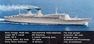 Italian Line's Sleek and Modern Ocean Liner Michelangelo and Raffaello Tranatlantic Liners 