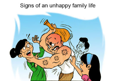 Unhappy family life