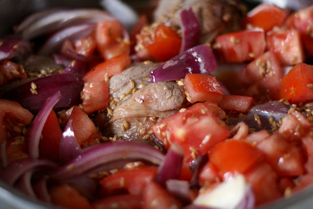 ingredients in pot