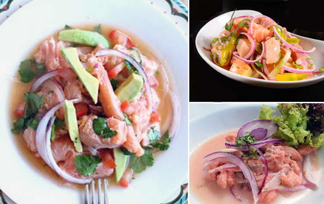 receta de cebiche peruano de salmon