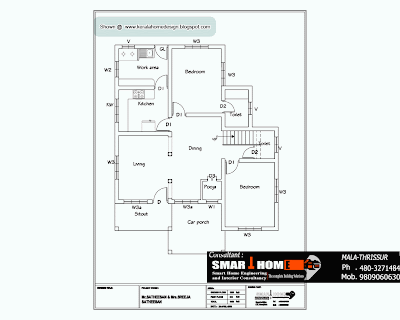 Home plan and elevation - 1610 Sq. Ft.