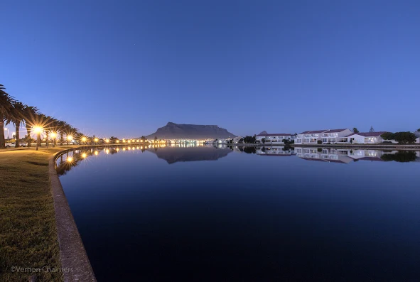 Copyright Vernon Chalmers: Table Mountain / Cape Town over Milnerton Lagoon