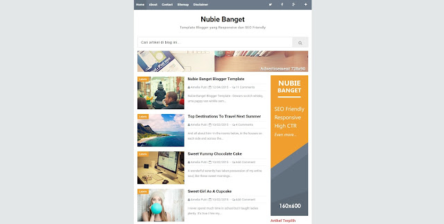 Nubie Banget Blogger Template