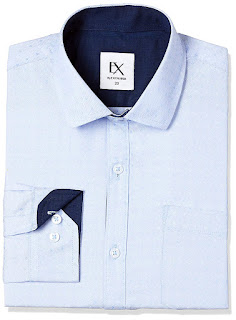 EX Men's Solid Regular Fit Synthetic Formal Shirt on amazon @260.86