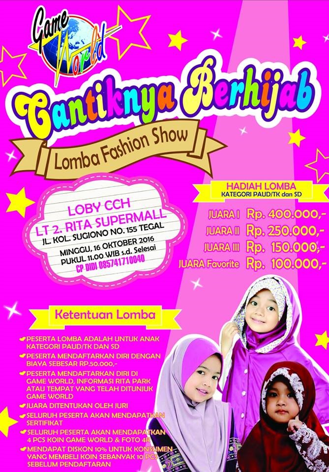  Lomba  Fashion  Show  Anak  2019 Cantiknya Berhijab lomba  