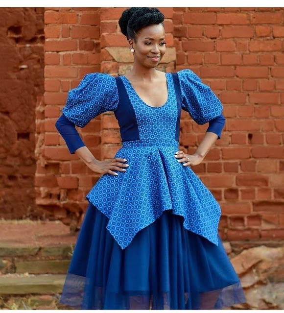 Latest Shweshwe Traditional Dresses 2022.