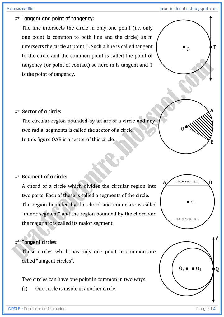 circle-definitions-and-formulas-mathematics-10th